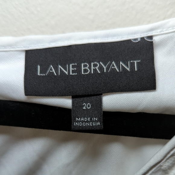 Lane Bryant White Lace Knee-Length Dress Fully Lined Women's Size 20 - Picture 2 of 6